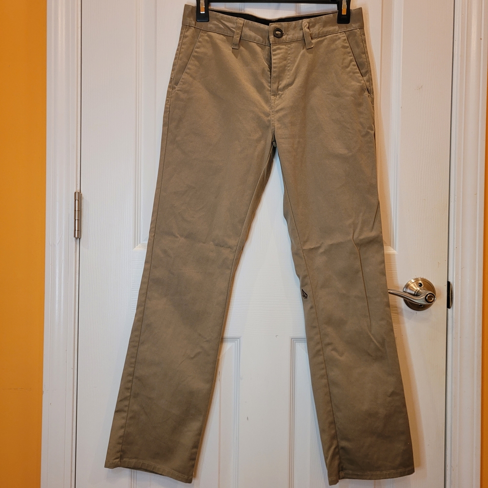 Volcom Frickin Modern Stretch Khaki Chinos-Sz 27